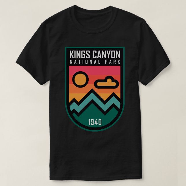 Camiseta Parque Nacional Kings Canyon (Diseño del anverso)