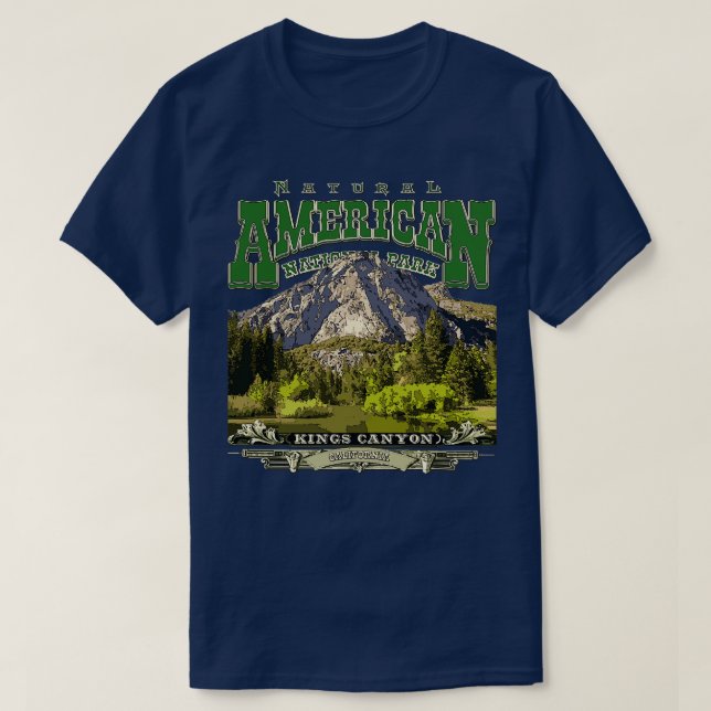 Camiseta Parque nacional Kings Canyon California (Diseño del anverso)