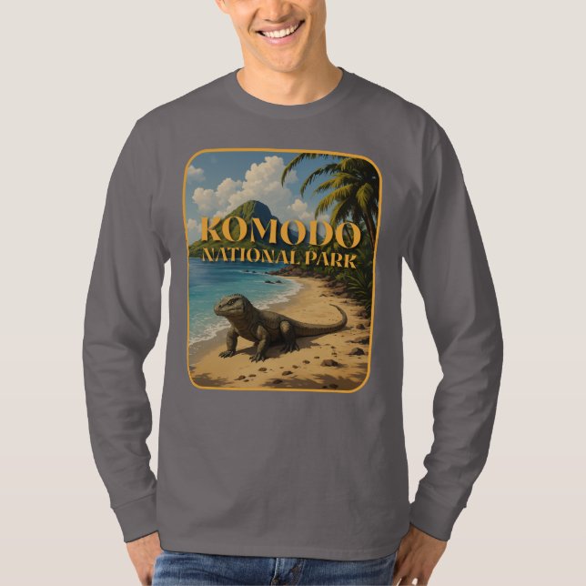 Camiseta Parque nacional Komodo Indonesia (Anverso)