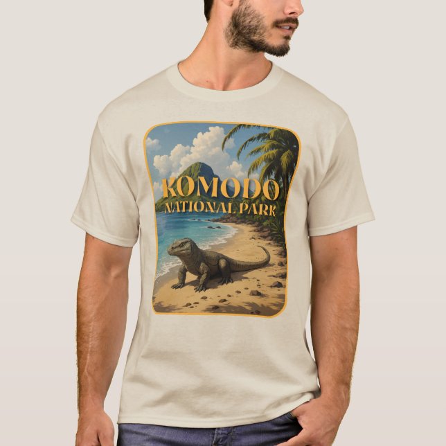 Camiseta Parque nacional Komodo Indonesia (Anverso)