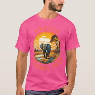 Camiseta Parque nacional Kruger Retro D de Elefante de Sudá
