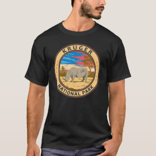 Camiseta Parque nacional Kruger Rhinoceros blancos Viajes a