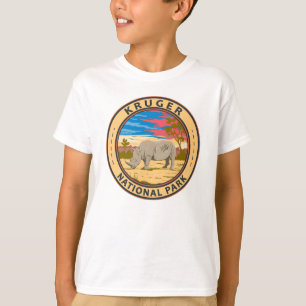 Camiseta Parque nacional Kruger Rhinoceros blancos Viajes a