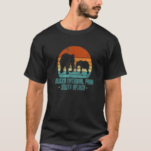 Camiseta Parque nacional Kruger - Vintag de Elefantes de Su
