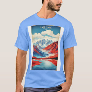 Camiseta Parque nacional Lago Alaska Estados Unidos Viaje R