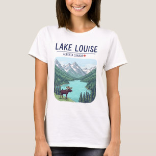Camiseta Parque Nacional Lago Louise Alberta Canadá Bonito