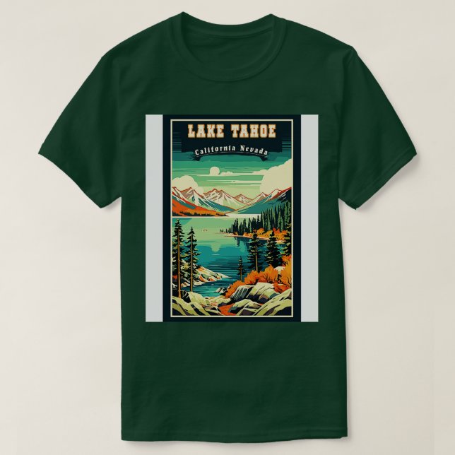 Camiseta Parque nacional Lago Tahoe (Diseño del anverso)
