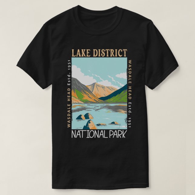 Camiseta Parque nacional Lake District (Diseño del anverso)