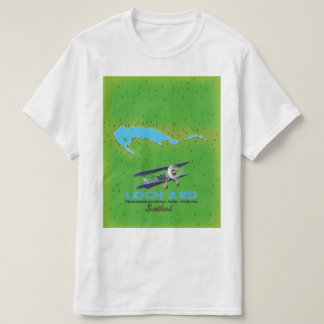 Camiseta Parque Nacional Loch Ard Trossachs, mapa de Stirli