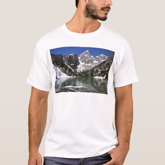 Camiseta Parque nacional magnífico de Teton del lago delta (Anverso)