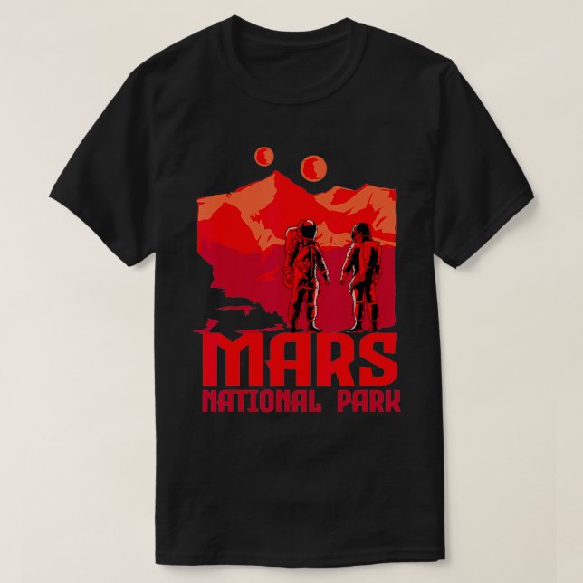 Camiseta Parque Nacional Mars Inspiró al Planeta Rojo Relac (Diseño del anverso)