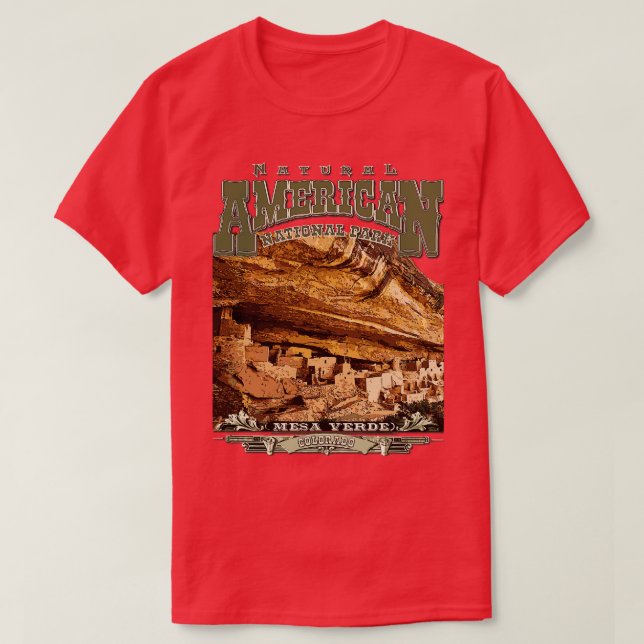 Camiseta Parque nacional Mesa Verde Colorado (Diseño del anverso)