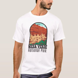 Camiseta Parque nacional Mesa Verde Colorado Vintage colori