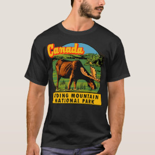 Camiseta Parque nacional Montaña - Manitoba Vintage Tra