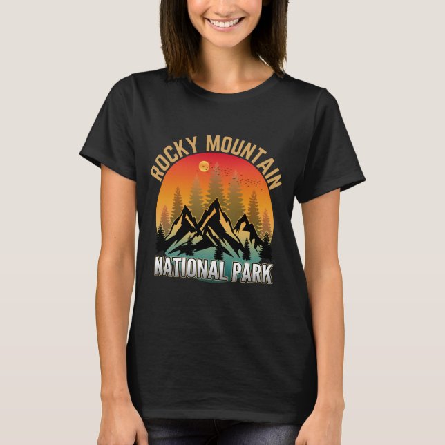 Camiseta Parque Nacional Montaña Rocky (Anverso)