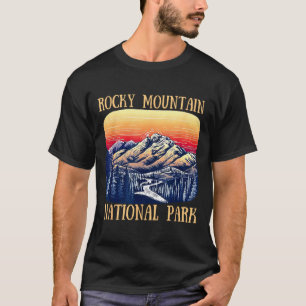 Camiseta parque nacional montaña rocosa colorado naturaleza
