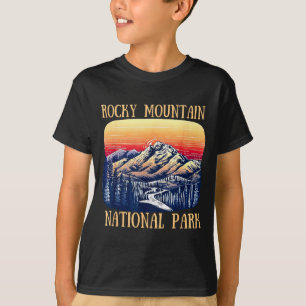 Camiseta parque nacional montaña rocosa colorado naturaleza