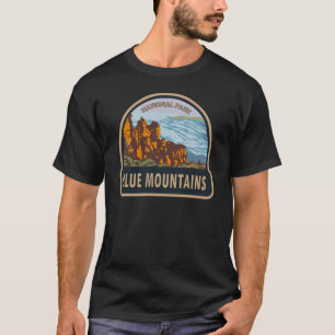 Camiseta Parque nacional Montañas Azules Australia Vintage 