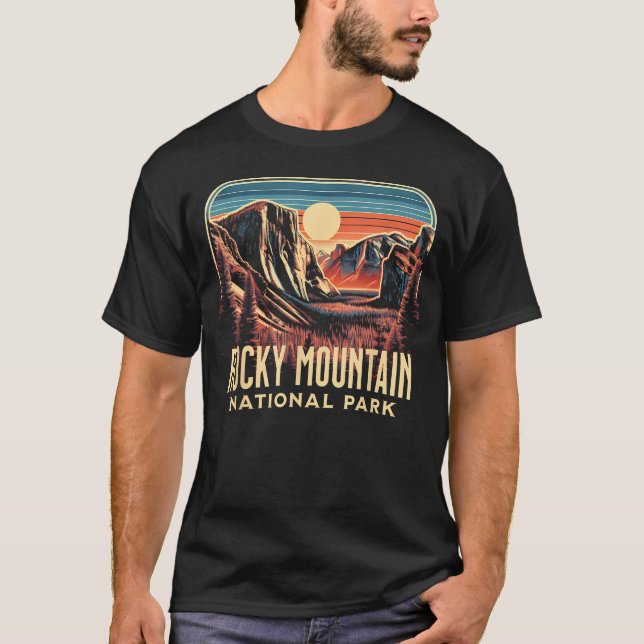 Camiseta Parque Nacional Montañas Rocosas (Anverso)