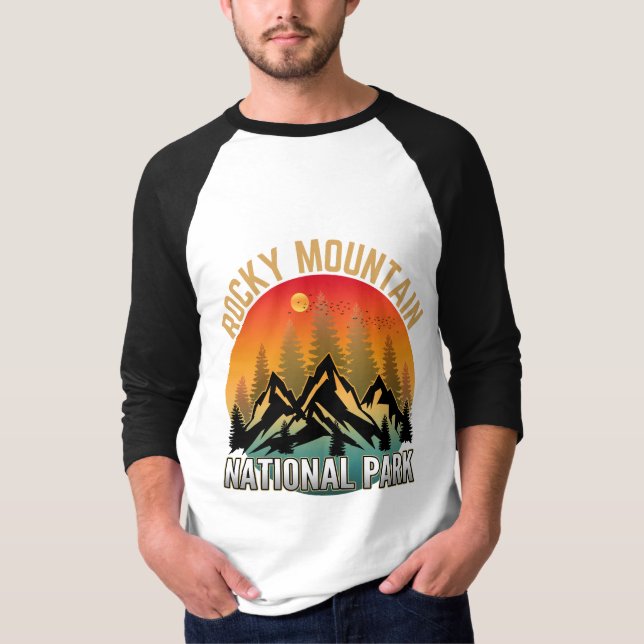 Camiseta Parque Nacional Montañas Rocosas (Anverso)