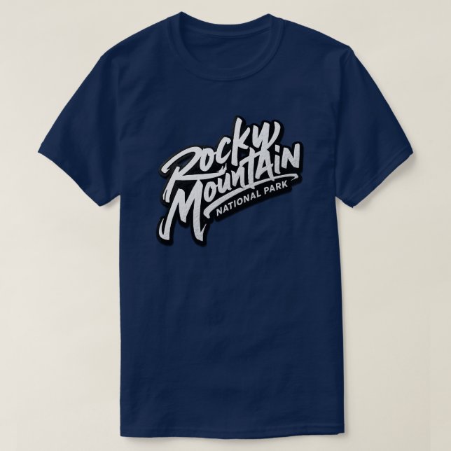 Camiseta Parque Nacional Montañas Rocosas (Diseño del anverso)