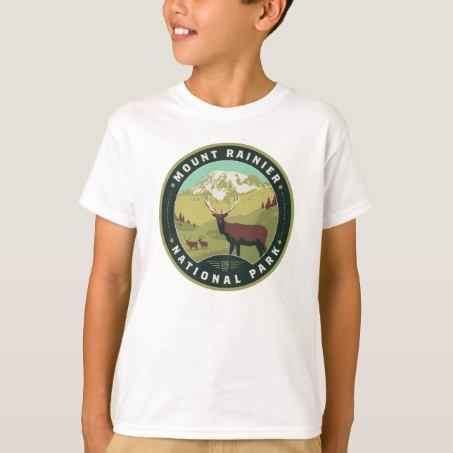Camiseta Parque nacional Monte Rainier (Anverso)
