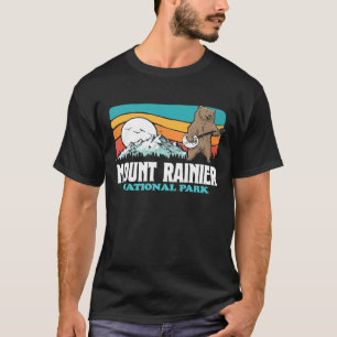 Camiseta Parque nacional Monte Rainier Montañas Banjo Bear
