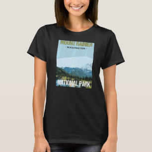 Camiseta Parque nacional Monte Rainier Poster de Washington