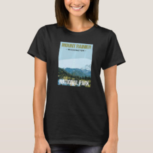 Camiseta Parque nacional Monte Rainier Poster de Washington