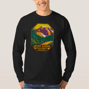 Camiseta Parque nacional Monte Rainier Retro de Washington