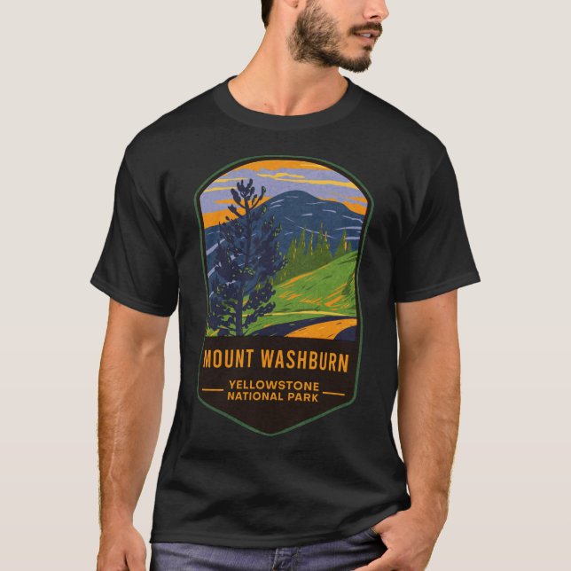 Camiseta Parque nacional Monte Washburn Yellowstone (Anverso)