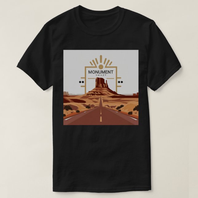 Camiseta Parque nacional Monument Valley Pegatina de viajes (Diseño del anverso)