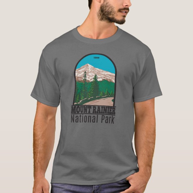 Camiseta Parque nacional Mount Rainier (Anverso)