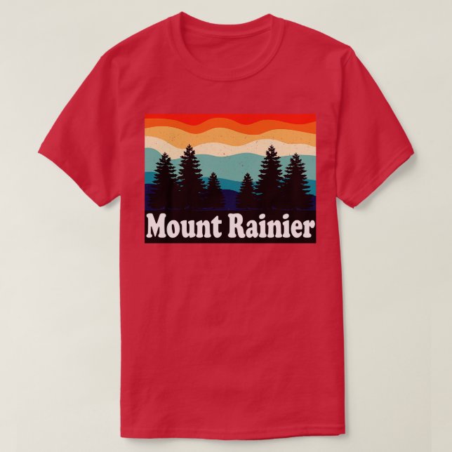 Camiseta Parque nacional Mount Rainier Washington (Diseño del anverso)