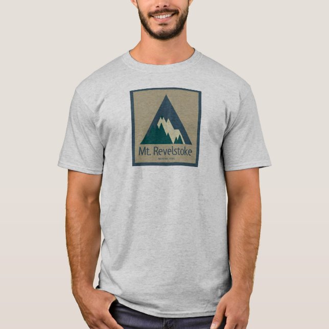 Camiseta Parque nacional Mount Revelstoke Rústico (Anverso)