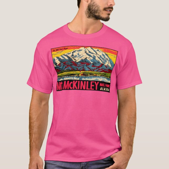 Camiseta Parque nacional Mt Mckinley Denali Alaska Vintage  (Anverso)