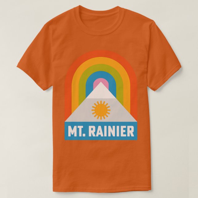 Camiseta Parque Nacional Mt Rainier Washington Insignia Arc (Diseño del anverso)
