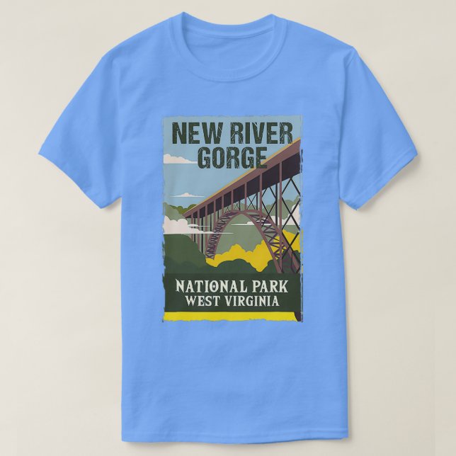 Camiseta Parque nacional New River Gorge (Diseño del anverso)