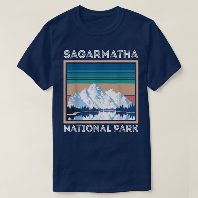 Camiseta Parque nacional Nieve Sagarmatha Everest Tibet Nep (Diseño del anverso)