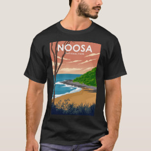 Camiseta Parque nacional Noosa Australia Poste de viaje mín