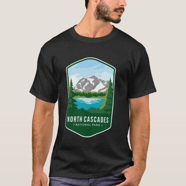 Camiseta Parque Nacional North Cascades (Anverso)