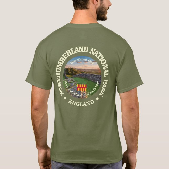 Camiseta Parque Nacional Northumberland, Inglaterra. (Reverso)