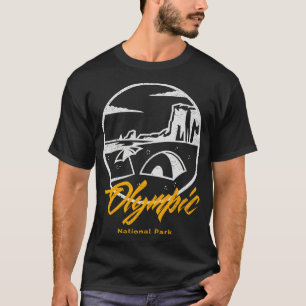 Camiseta Parque nacional olímpico Camping Hik