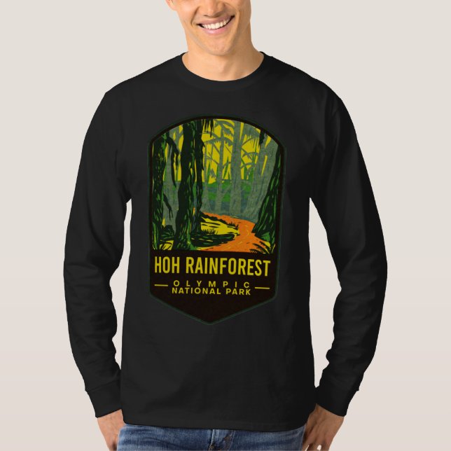 Camiseta Parque nacional Olímpico de Hoh Rain Forest (Anverso)