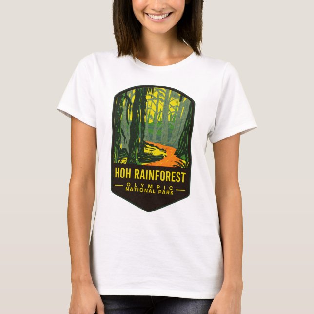 Camiseta Parque nacional Olímpico de Hoh Rain Forest (Anverso)