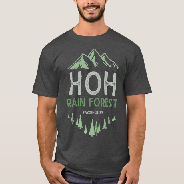 Camiseta Parque nacional olímpico Hoh Rain Forest Washingto (Anverso)