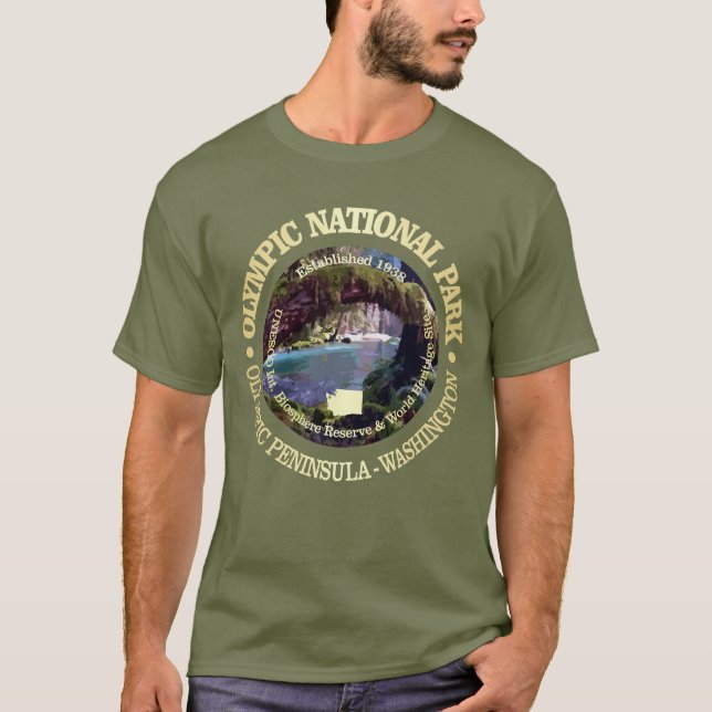 Camiseta Parque Nacional Olímpico (NP2) (Anverso)