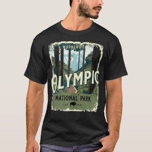 Camiseta Parque nacional olímpico Viajes por Washington
