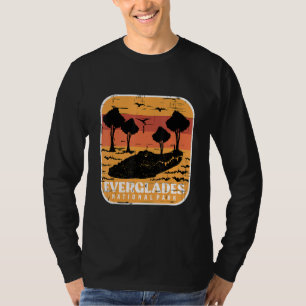 Camiseta Parque Nacional Pantanos Everglades Cocodrilo Flor