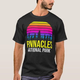 Camiseta Parque Nacional Pinnacles Atardecer Retro Familia